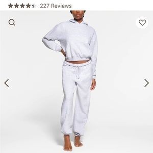 Skims cotton fleece jogger nwt